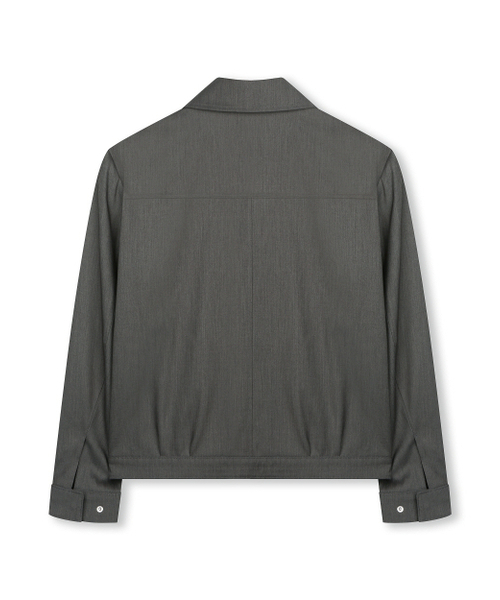 BESLOW（ビースロー）の「[ビスローXファッションチューブ削型]MILITARY ZIP-UP SHORT JACKET GREY（その他アウター・レディース・その他・SMALL/MEDIUM/LARGE/X-LARGE）」の10枚目の写真