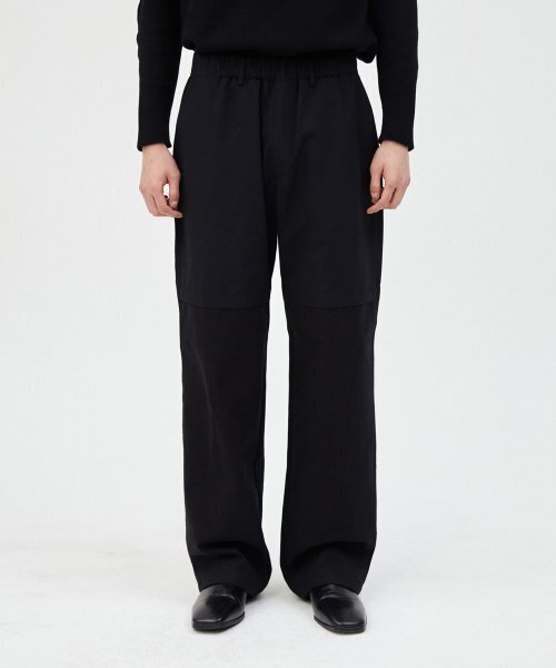 WINDER(ワインダー)の「MIXED TRACK PANTS - BLACK(その他パンツ・メンズ・その他・MEDIUM/LARGE)」の1枚目の写真