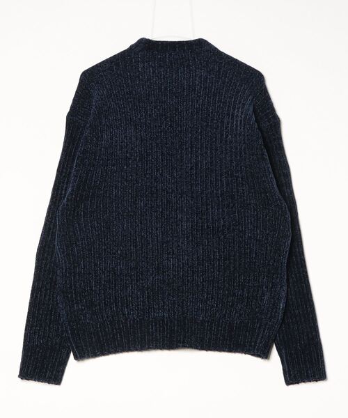 セール】ローゲージ ベロアモール クルーネックニット（ニット