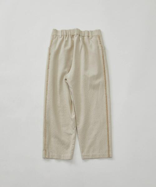 conges payes ADIEU TRISTESSE（コンジェ ペイエ アデュートリステス）の「サイドフリンジコットンパンツ（その他パンツ・レディース・キナリ/ブラック系その他・38）」の3枚目の写真