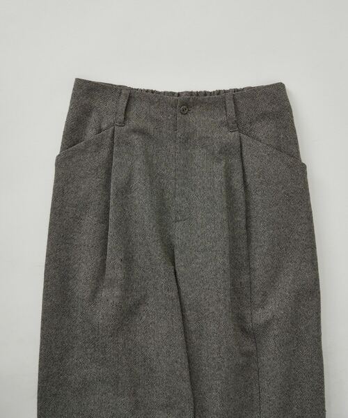 conges payes ADIEU TRISTESSE（コンジェ ペイエ アデュートリステス）の「サイドフリンジコットンパンツ（その他パンツ・レディース・キナリ/ブラック系その他・38）」の6枚目の写真