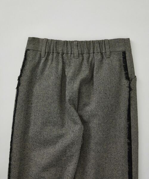 conges payes ADIEU TRISTESSE（コンジェ ペイエ アデュートリステス）の「サイドフリンジコットンパンツ（その他パンツ・レディース・キナリ/ブラック系その他・38）」の7枚目の写真