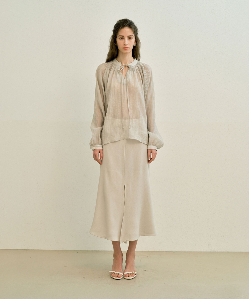 MAYVERU（メイバーユー）の「Thea Blouse _ Mint（シャツ/ブラウス・レディース・ミント・FREE）」の3枚目の写真
