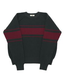COLOR-LINE 7G KNIT CREW-NECK (Charcoal)