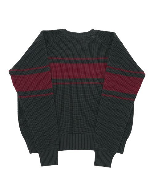 A NOTHING（アナッシング）の「COLOR-LINE 7G KNIT CREW-NECK (Charcoal)（ニット/セーター・レディース・その他・LARGE/MEDIUM）」の2枚目の写真