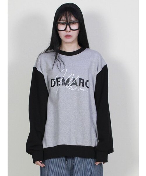 DEMARC（ドゥマーク）の「ロゴグラフィックカラーミックススウェットグレー（スウェット・レディース・その他・MEDIUM/LARGE）」の2枚目の写真