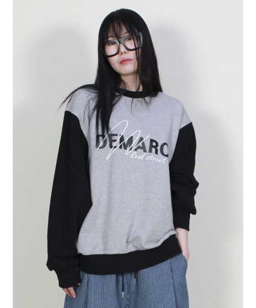 DEMARC（ドゥマーク）の「ロゴグラフィックカラーミックススウェットグレー（スウェット・レディース・その他・MEDIUM/LARGE）」の4枚目の写真