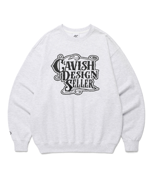 Cavish(カビシ)の「CLEF SWEATSHIRT LIGHT GREY(CV2EFUM444A)(スウェット・レディース・ライトグレー・SMALL/MEDIUM/LARGE/X-LARGE)」の1枚目の写真