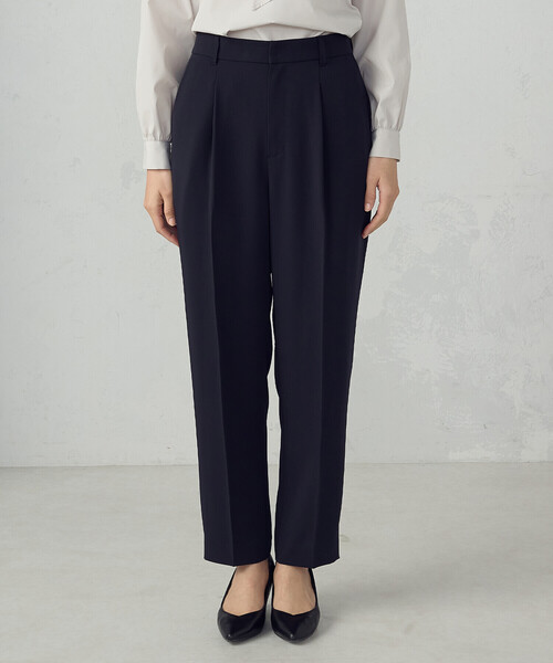 COMME CA ISM（コムサイズム）の「【宮城舞さん着用】【セットアップ対応】ポリエステルツイル　テーパードパンツ（その他パンツ・レディース・グレー/ネイビー・X-SMALL/SMALL/MEDIUM/LARGE/X-LARGE）」の22枚目の写真