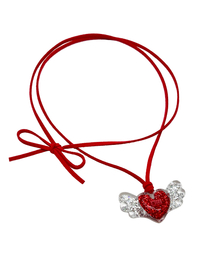 OTHER-worldly（アザーワールドリー）の「Heart Wings Pendant Necklace [Red]（ネックレス・レディース）」