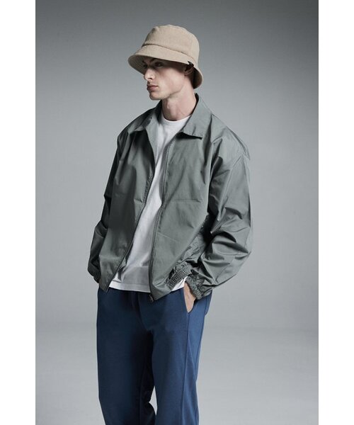 APOSTROPHE COMMA(アポストロフィコンマ)の「カラーブルゾンウィンドブレーカージップアップジャケット(カーキ)(ブルゾン・メンズ・その他・MEDIUM/LARGE)」の3枚目の写真