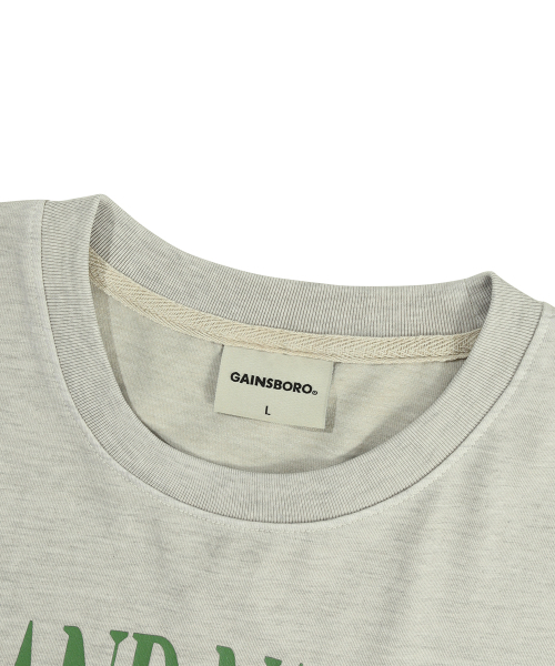 GAINSBORO（ゲインズボロ）の「[クールコットン] ピグメントグランドベリーTシャツ_ベージュ（Tシャツ/カットソー・メンズ・その他・LARGE/MEDIUM/SMALL）」の4枚目の写真