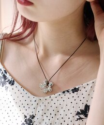 Kastane（カスタネ）の「【fiw.】ダブルフラワーチョーカー（チョーカー）」