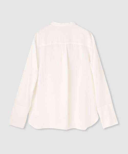 allureville（アルアバイル）の「ブライトツイルアシメボウブラウス（シャツ/ブラウス・レディース・ブラウン/オフホワイト/ブルー・2）」の18枚目の写真