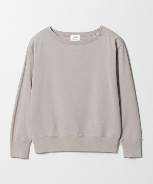 green label relaxing(グリーンレーベルリラクシング)の「<SEASONAL COLLECTION>ハイゲージ ウラケ プルオーバー(スウェット・レディース・ライトグレー/ブラック/オフホワイト・FREE)」の18枚目の写真