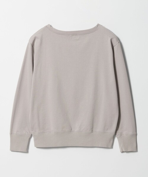 green label relaxing(グリーンレーベルリラクシング)の「<SEASONAL COLLECTION>ハイゲージ ウラケ プルオーバー(スウェット・レディース・ライトグレー/ブラック/オフホワイト・FREE)」の19枚目の写真