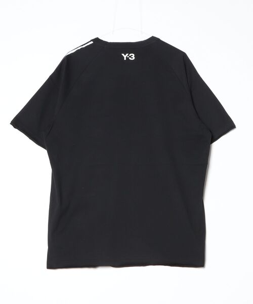 Y-3（ワイスリー）の「Y-3 RAW EDGE 3 STRIPES SHORT SLEEVE TEE（Tシャツ/カットソー・メンズ・ブラック・XX-LARGE/X-LARGE/LARGE/MEDIUM/SMALL/X-SMALL/XX-SMALL）」の2枚目の写真