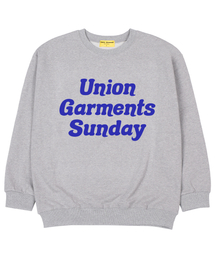 サンデイガーメンツ 裏毛 オーバーサイズ スウェットTシャツ グレー