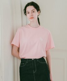 LOSSYROW（ロッシロー）の「Signature Logo Half-Sleeve T-shirt Pink（Tシャツ/カットソー）」