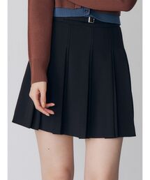 MURUA | 【セットアップ対応】ダブルプリーツミニスカート(スカート)