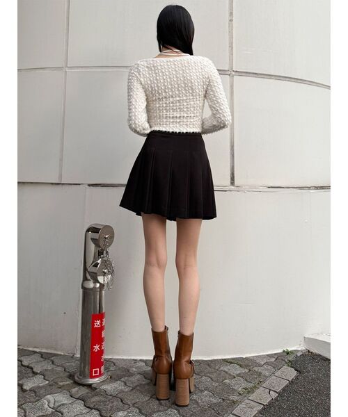 MURUA（ムルーア）の「【セットアップ対応】ダブルプリーツミニスカート（スカート・レディース・ミント/グレー/ブラック/ベージュ・1/2）」の16枚目の写真