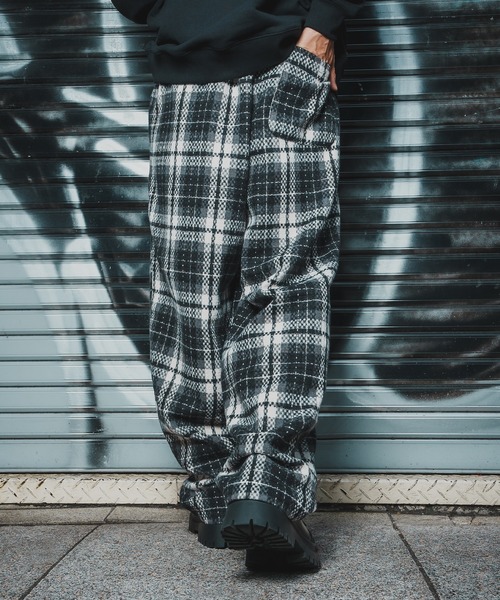 En serio TOKYO(エンソリオトーキョー)の「チェックワイドパンツ(スラックス・メンズ・A/B/C・SMALL/LARGE/MEDIUM)」の6枚目の写真