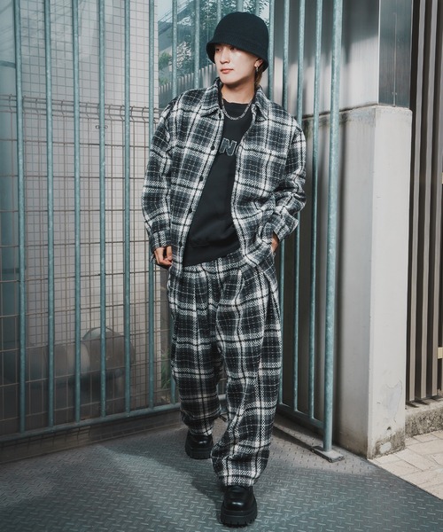 En serio TOKYO(エンソリオトーキョー)の「チェックワイドパンツ(スラックス・メンズ・A/B/C・SMALL/LARGE/MEDIUM)」の8枚目の写真