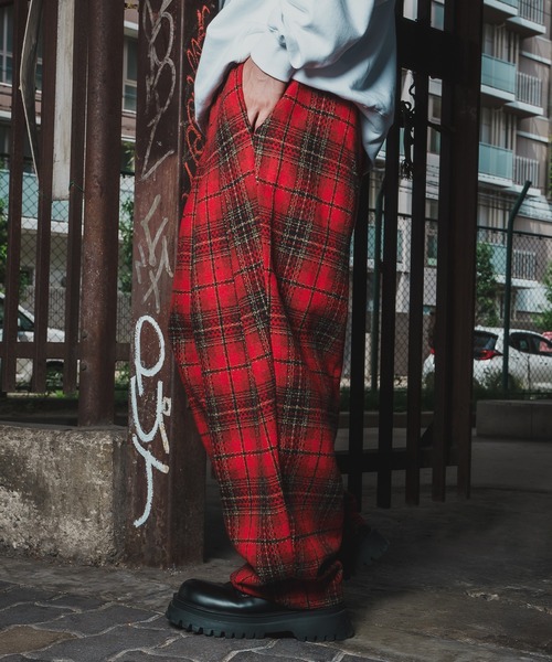 En serio TOKYO(エンソリオトーキョー)の「チェックワイドパンツ(スラックス・メンズ・A/B/C・SMALL/LARGE/MEDIUM)」の10枚目の写真