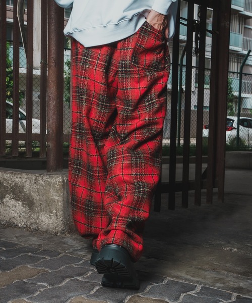 En serio TOKYO(エンソリオトーキョー)の「チェックワイドパンツ(スラックス・メンズ・A/B/C・SMALL/LARGE/MEDIUM)」の11枚目の写真