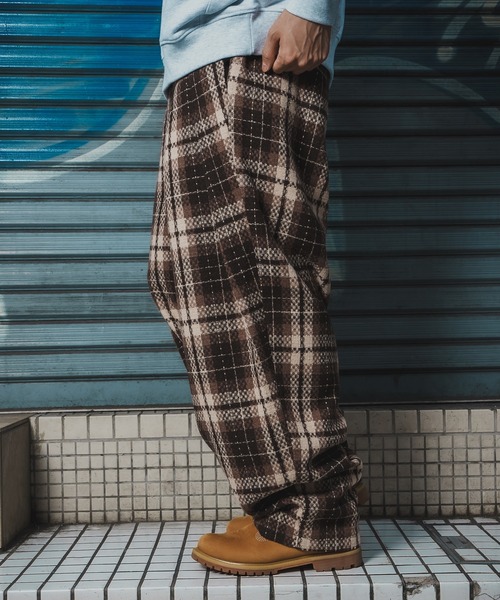 En serio TOKYO(エンソリオトーキョー)の「チェックワイドパンツ(スラックス・メンズ・A/B/C・SMALL/LARGE/MEDIUM)」の15枚目の写真