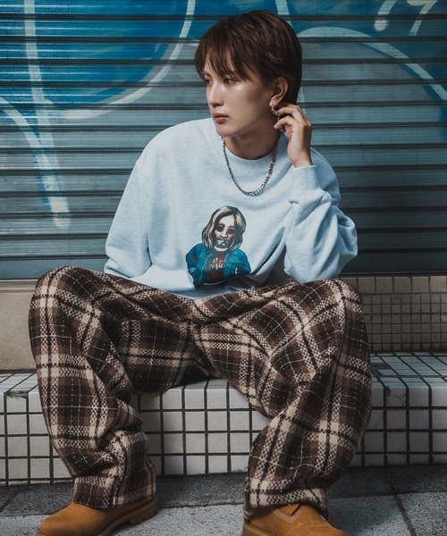 En serio TOKYO(エンソリオトーキョー)の「チェックワイドパンツ(スラックス・メンズ・A/B/C・SMALL/LARGE/MEDIUM)」の18枚目の写真
