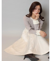 Apuweiser-riche | ラメドットキルティングジャガードスカート(スカート)