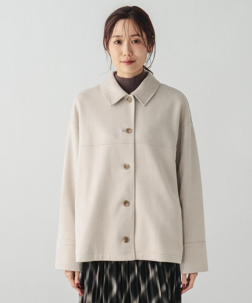 GLOBAL WORK(グローバルワーク)の「マシュマロスエードジャケット/632429(テーラードジャケット・レディース・ブラウン系その他3/チャコールグレー/アイボリー・L/M)」の16枚目の写真