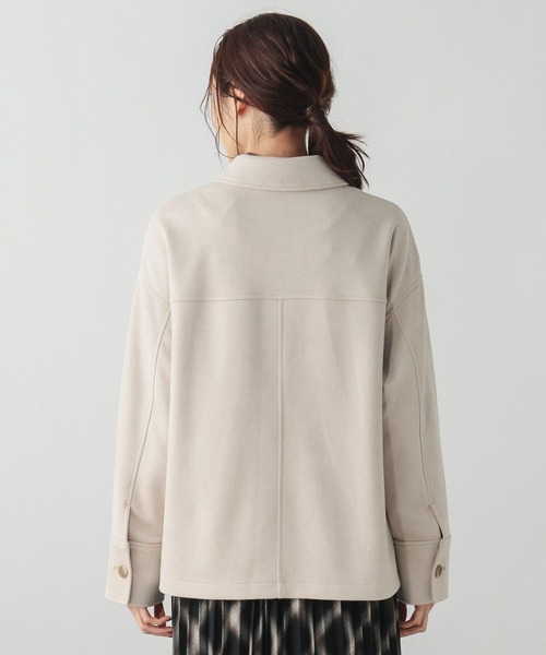 GLOBAL WORK(グローバルワーク)の「マシュマロスエードジャケット/632429(テーラードジャケット・レディース・ブラウン系その他3/チャコールグレー/アイボリー・L/M)」の18枚目の写真