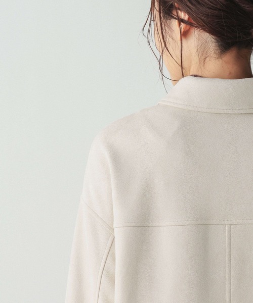 GLOBAL WORK(グローバルワーク)の「マシュマロスエードジャケット/632429(テーラードジャケット・レディース・ブラウン系その他3/チャコールグレー/アイボリー・L/M)」の20枚目の写真