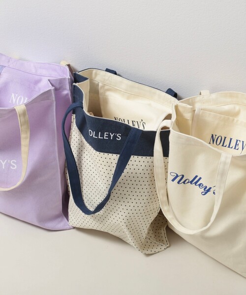 NOLLEY’S（ノーリーズ）の「45th Limited Edition トートバッグ（トートバッグ・レディース・ネイビー系1/グレー系その他/ラベンダー/キナリ・FREE）」の4枚目の写真