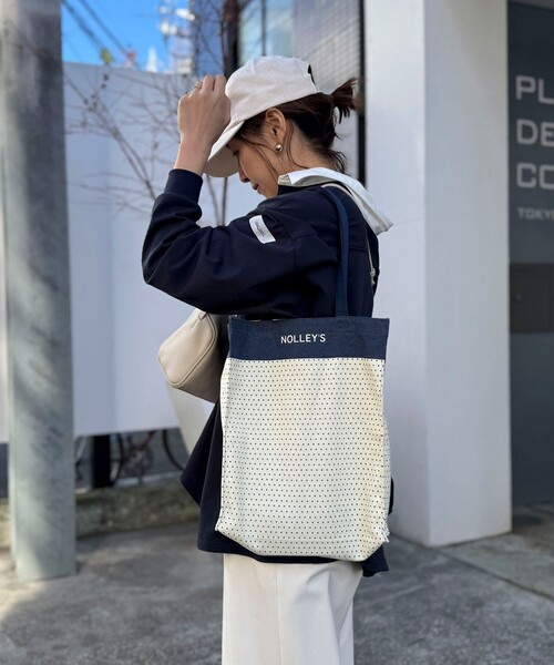 NOLLEY’S（ノーリーズ）の「45th Limited Edition トートバッグ（トートバッグ・レディース・ネイビー系1/グレー系その他/ラベンダー/キナリ・FREE）」の6枚目の写真