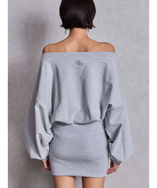 GYDA（ジェイダ）の「GGドッキングオフショルスウェットワンピース（ワンピース・レディース・ピンク/グレー/ブラック・FREE）」の13枚目の写真