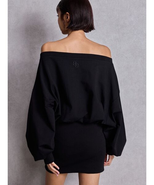 GYDA（ジェイダ）の「GGドッキングオフショルスウェットワンピース（ワンピース・レディース・ピンク/グレー/ブラック・FREE）」の19枚目の写真