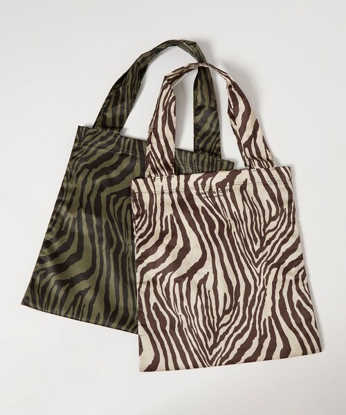 BEAUTY&YOUTH UNITED ARROWS（ビューティーアンドユースユナイテッドアローズ）の「ゼブラ パッカブル トートバッグ（トートバッグ・レディース・ナチュラル/オリーブ・FREE）」の21枚目の写真