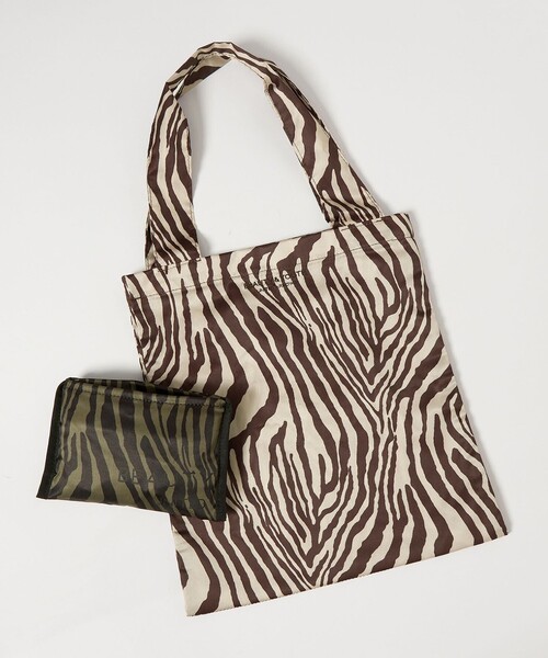 BEAUTY&YOUTH UNITED ARROWS（ビューティーアンドユースユナイテッドアローズ）の「ゼブラ パッカブル トートバッグ（トートバッグ・レディース・ナチュラル/オリーブ・FREE）」の22枚目の写真