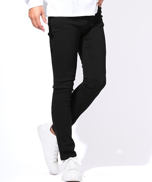 LUXSTYLE(ラグスタイル)の「裏起毛スーパーストレッチスキニーパンツ(チノパンツ・メンズ・ネイビー/ホワイト/グレー/チャコールグレー/ブラック・S/M/L/XL/XXL)」の2枚目の写真