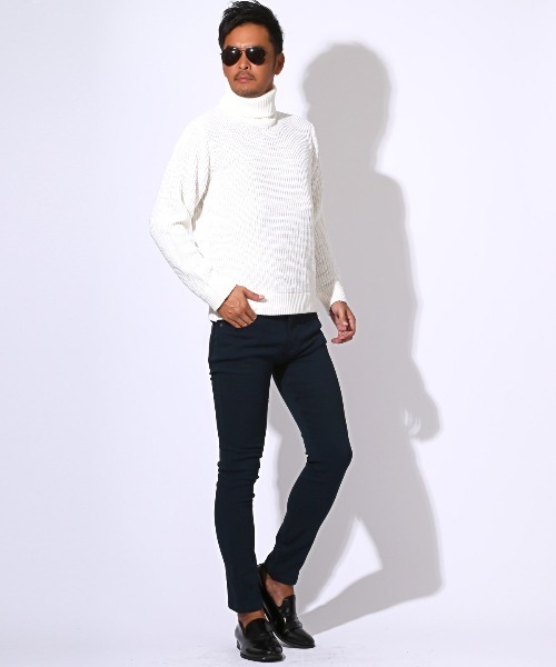 LUXSTYLE(ラグスタイル)の「裏起毛スーパーストレッチスキニーパンツ(チノパンツ・メンズ・ネイビー/ホワイト/グレー/チャコールグレー/ブラック・S/M/L/XL/XXL)」の11枚目の写真