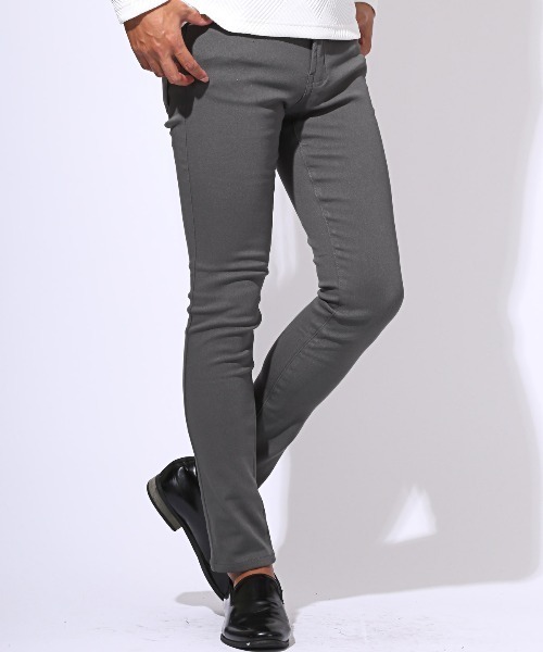 LUXSTYLE(ラグスタイル)の「裏起毛スーパーストレッチスキニーパンツ(チノパンツ・メンズ・ネイビー/ホワイト/グレー/チャコールグレー/ブラック・S/M/L/XL/XXL)」の14枚目の写真
