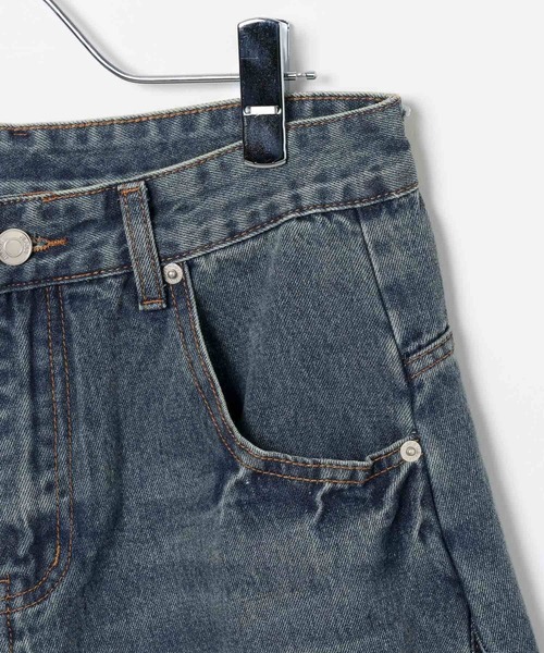 LAND MUSEUM（ランドミュージアム）の「LAND MUSEUM／オーバーバレルデニム（デニムパンツ・メンズ・ブルー・MEDIUM/LARGE/SMALL）」の4枚目の写真