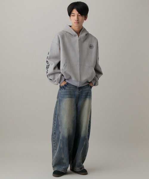 LAND MUSEUM（ランドミュージアム）の「LAND MUSEUM／オーバーバレルデニム（デニムパンツ・メンズ・ブルー・MEDIUM/LARGE/SMALL）」の17枚目の写真
