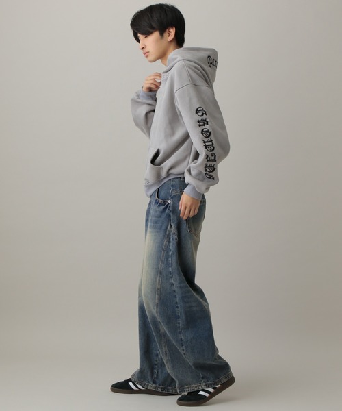 LAND MUSEUM（ランドミュージアム）の「LAND MUSEUM／オーバーバレルデニム（デニムパンツ・メンズ・ブルー・MEDIUM/LARGE/SMALL）」の18枚目の写真