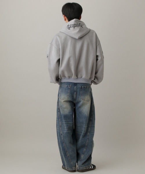 LAND MUSEUM（ランドミュージアム）の「LAND MUSEUM／オーバーバレルデニム（デニムパンツ・メンズ・ブルー・MEDIUM/LARGE/SMALL）」の19枚目の写真