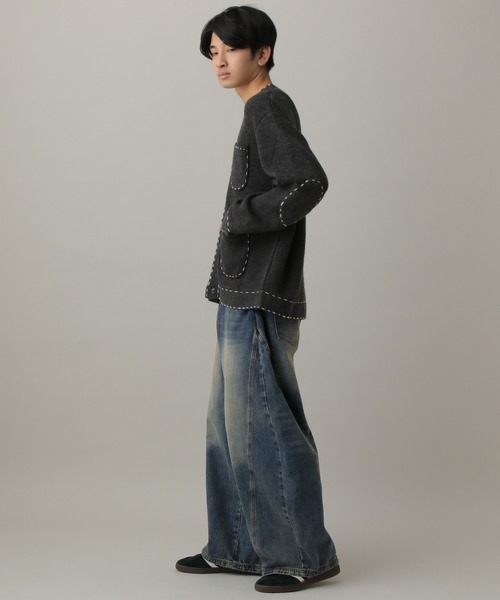 LAND MUSEUM（ランドミュージアム）の「LAND MUSEUM／オーバーバレルデニム（デニムパンツ・メンズ・ブルー・MEDIUM/LARGE/SMALL）」の22枚目の写真