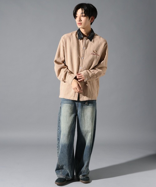 LAND MUSEUM（ランドミュージアム）の「LAND MUSEUM／オーバーバレルデニム（デニムパンツ・メンズ・ブルー・MEDIUM/LARGE/SMALL）」の11枚目の写真